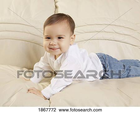 Stock Image - Baby portrait. Fotosearch
