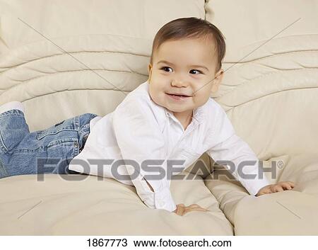 Stock Image - Baby portrait. Fotosearch