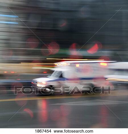 Emergency vehicle traveling with speed View Large Photo Image Picture - Emergency vehicle traveling with speed. Fotosearch