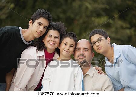 Stock Image - Family portrait. Fotosearch
