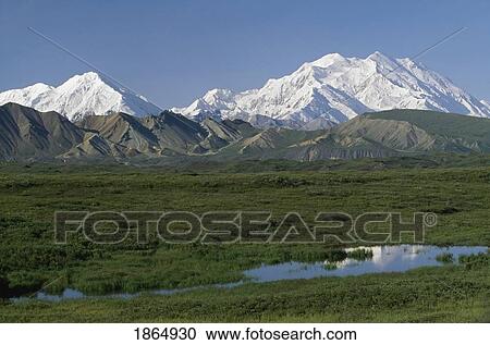 Stock Image - Mount McKinley, Denali National Park, Alaska, United States of America. Fotosearch