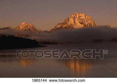 Mount Moran, Grand Teton Mountains, Jackson Lake, Grand Teton National Park, Wyoming, USA View Large Photo Image Picture - Mount Moran, Grand Teton Mountains, Jackson Lake, Grand Teton National Park, Wyoming, USA. Fotosearch