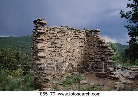 Wall of one room, Sheshukwa Ruin, San Juan Mesa, New Mexico, USA View Large Photo Image Stock Photo - Wall of one room, Sheshukwa Ruin, San Juan Mesa, New Mexico, USA. Fotosearch