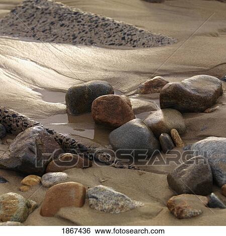 Wet rocks on beach, Sag Harbor, New York, USA View Large Photo Image Stock Photograph - Wet rocks on beach, Sag Harbor, New York, USA. Fotosearch