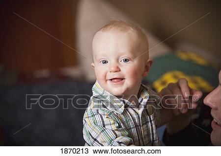 Stock Image - a father with his young son. Fotosearch