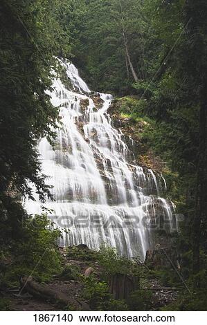 Stock Image - Bridal Veil Falls, British Columbia, Canada. Fotosearch