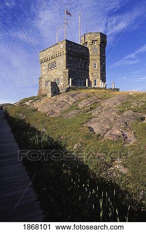 cabot tower, signal hill, st. john's, newfoundland, canada View Large Photo Image Stock Image - cabot tower, signal hill, st. john's, newfoundland, canada. Fotosearch