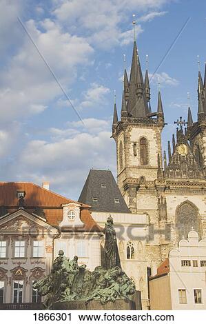 Stock Image - Church of Our Lady Before Tyn, Prague, Czech Republic. Fotosearch