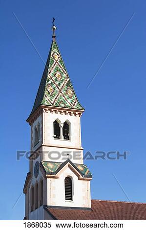 church tower, alto adige, italy View Large Photo Image Stock Photography - church tower, alto adige, italy. Fotosearch