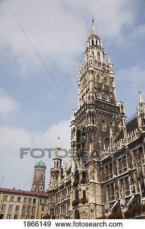 City Hall tower, Munich, Germany View Large Photo Image Stock Photo - City Hall tower, Munich, Germany. Fotosearch