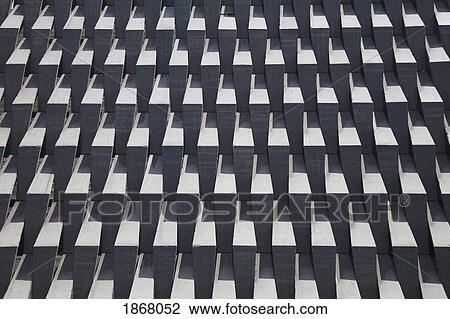 Stock Image - concrete apartment exterior, santiago, chile. Fotosearch