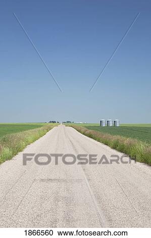 Stock Image - Country road. Fotosearch