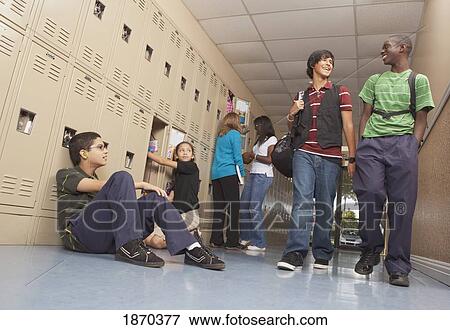 fort lauderdale, florida, united states of america; students in the school hallway View Large Photo Image Stock Photo - fort lauderdale, florida, united states of america; students in the school hallway. Fotosearch