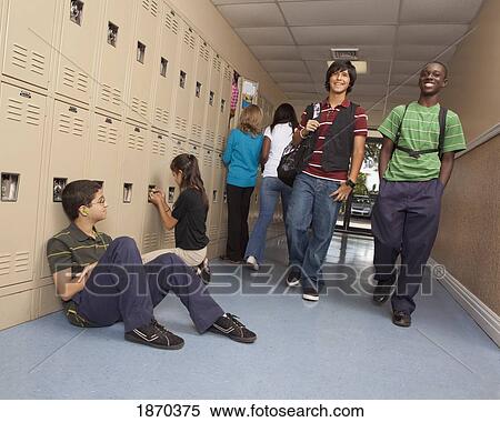 fort lauderdale, florida, united states of america; students in the school hallway View Large Photo Image Stock Photography - fort lauderdale, florida, united states of america; students in the school hallway. Fotosearch