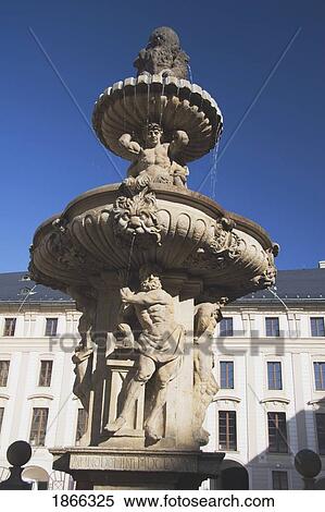 Fountain in courtyard of Prague Castle, Prague, Czech Republic View Large Photo Image Stock Photography - Fountain in courtyard of Prague Castle, Prague, Czech Republic. Fotosearch