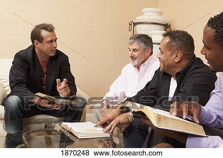 four men studying the bible View Large Photo Image Stock Photo - four men studying the bible. Fotosearch