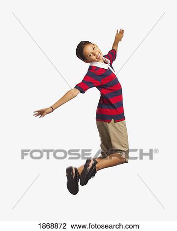 Stock Image - girl jumping. Fotosearch