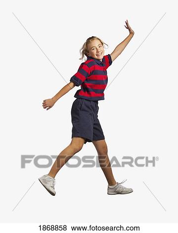 Stock Photo - girl jumping. Fotosearch