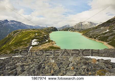 Picture - goat lake, coast mountains, alaska, usa. Fotosearch