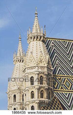 Gothic tower of St. Stephen's Cathedral, Vienna, Austria View Large Photo Image Stock Photography - Gothic tower of St. Stephen's Cathedral, Vienna, Austria. Fotosearch