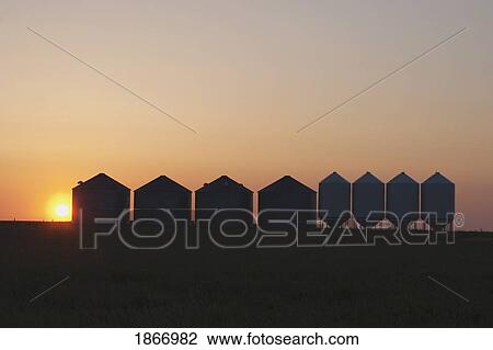 grain silos south of high river, alberta, canada View Large Photo Image Stock Image - grain silos south of high river, alberta, canada. Fotosearch