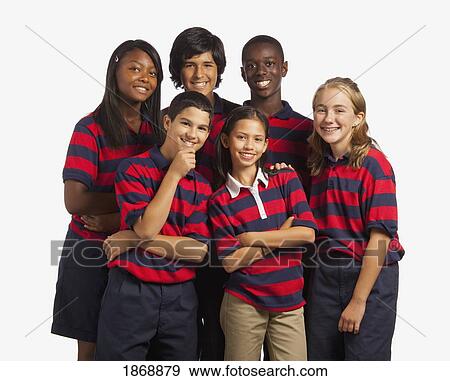 group of students with matching shirts View Large Photo Image Stock Photo - group of students with matching shirts. Fotosearch