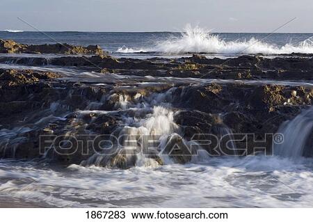 lava shelves and surf, salt pond beach park, kauai, hawaii, usa View Large Photo Image Stock Image - lava shelves and surf, salt pond beach park, kauai, hawaii, usa. Fotosearch
