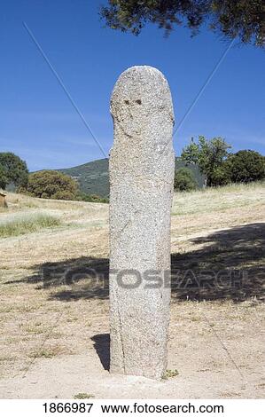 menhir standing stones, filitosa, corsica, france View Large Photo Image Stock Photo - menhir standing stones, filitosa, corsica, france. Fotosearch