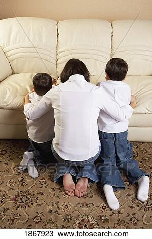 mother praying with her sons View Large Photo Image Stock Image - mother praying with her sons. Fotosearch