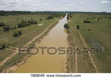 Stock Photo - reservoir constructed in the 11th century, west baray, ankor, cambodia. Fotosearch