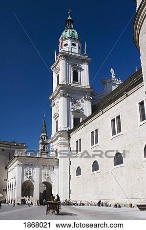Stock Image - salzburg cathedral, salzburg, salzburger land, austria. Fotosearch