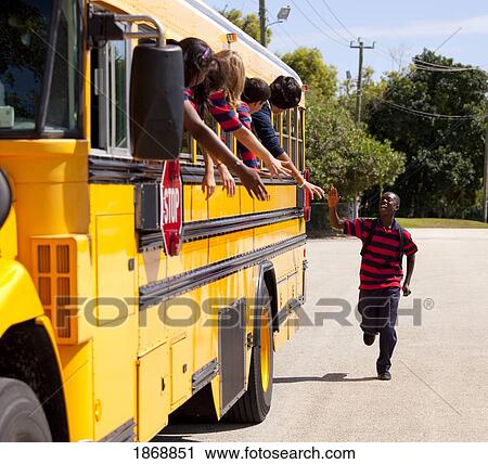 student running to catch the school bus View Large Photo Image Stock Image - student running to catch the school bus. Fotosearch