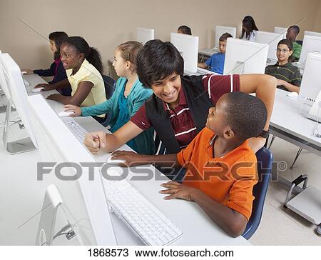 students in computer class View Large Photo Image Stock Image - students in computer class. Fotosearch