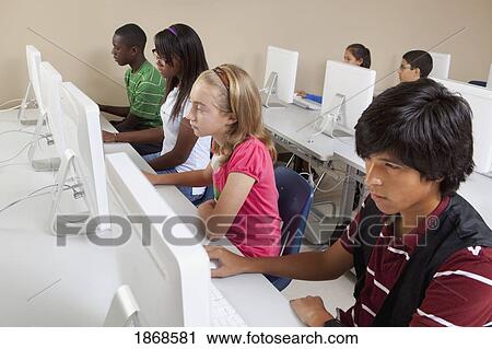 students in computer class View Large Photo Image Stock Image - students in computer class. Fotosearch