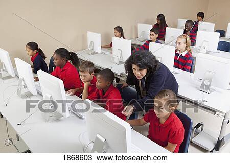 students in computer class View Large Photo Image Stock Image - students in computer class. Fotosearch