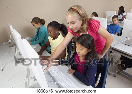students in computer class View Large Photo Image Stock Photograph - students in computer class. Fotosearch