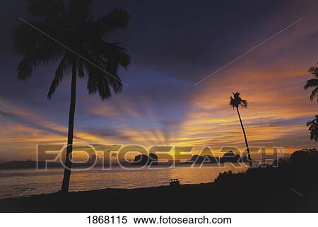 Stock Photography - sunrise, koh ngai, trang islands, thailand. Fotosearch