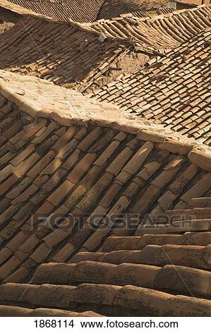 tiles on a roof, cuzco (cusco), peru View Large Photo Image Picture - tiles on a roof, cuzco (cusco), peru. Fotosearch