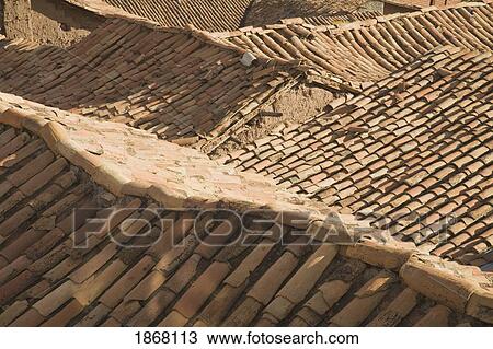 tiles on a roof, cuzco (cusco), peru View Large Photo Image Stock Image - tiles on a roof, cuzco (cusco), peru. Fotosearch