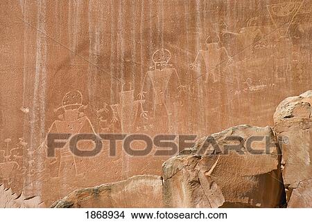 utah, united states of america; indian rock art in capitol reef national park View Large Photo Image Picture - utah, united states of america; indian rock art in capitol reef national park. Fotosearch