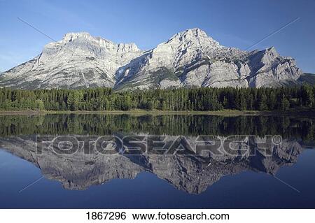 wedge pond, mount kidd, kananskis country, alberta, canada View Large Photo Image Stock Photograph - wedge pond, mount kidd, kananskis country, alberta, canada. Fotosearch