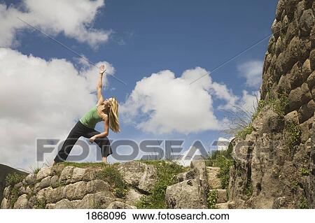woman doing yoga, cuzco (cusco), peru View Large Photo Image Stock Photograph - woman doing yoga, cuzco (cusco), peru. Fotosearch