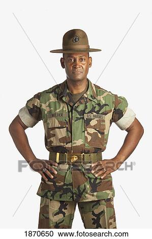 Stock Image - a military man. Fotosearch
