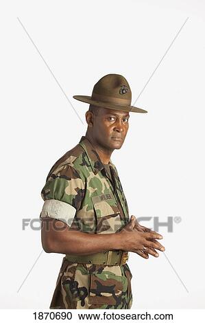 Stock Image - a military man. Fotosearch