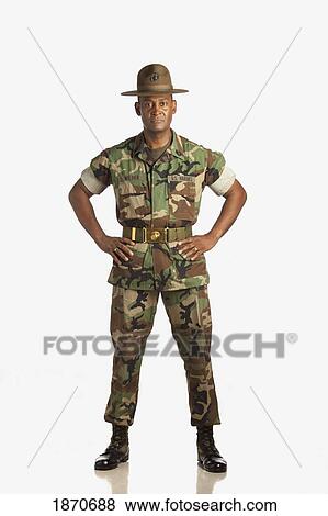 Stock Photo - a military man. Fotosearch