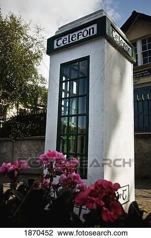 a telephone booth with a sign 'telefon' View Large Photo Image Stock Image - a telephone booth with a sign 'telefon'. Fotosearch