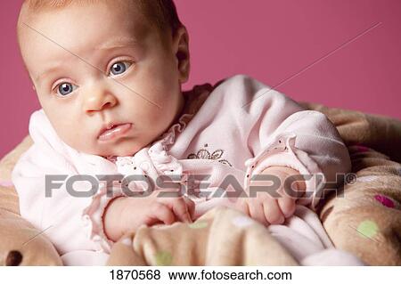 Stock Photo - an infant girl. Fotosearch