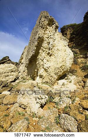 andalusia, spain; rocks on the coast near chiclana View Large Photo Image Stock Photo - andalusia, spain; rocks on the coast near chiclana. Fotosearch