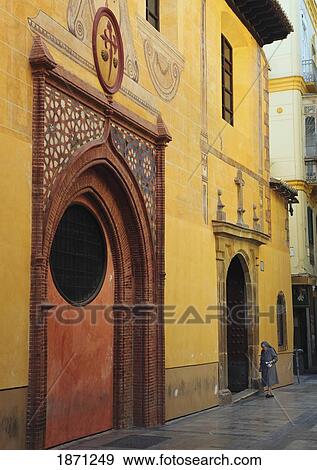 Stock Photo - costa del sol, malaga, spain; iglesia de santiago apostol de malaga. Fotosearch