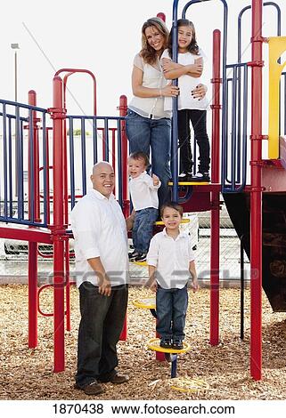 portrait of a family at the playground View Large Photo Image Stock Photo - portrait of a family at the playground. Fotosearch